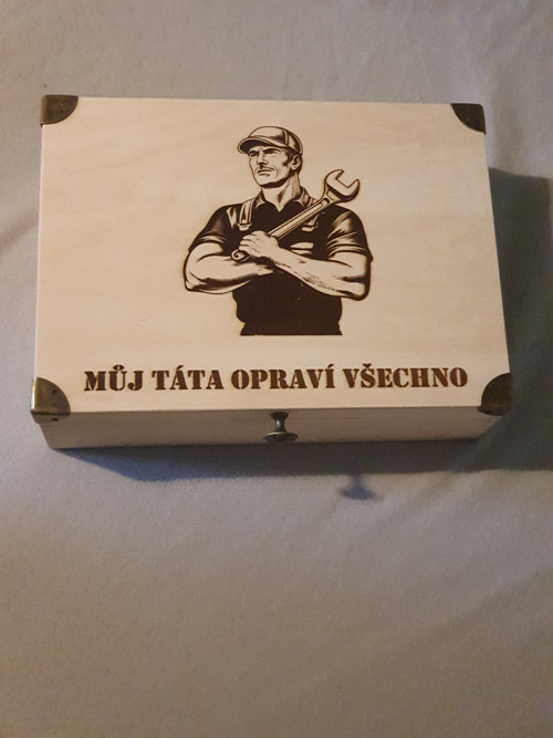 Originální dekorativní dárková dřevěná truhlička