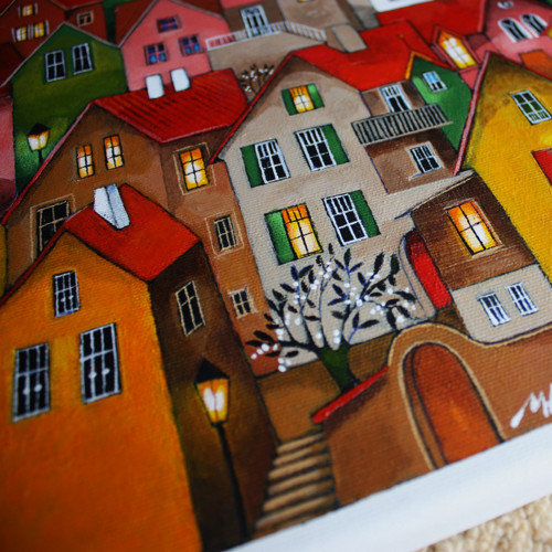Noc plná příběhů ... 40x40cm — foto 1