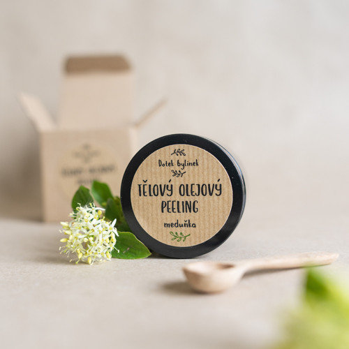 Tělový olejový peeling - Meduňka