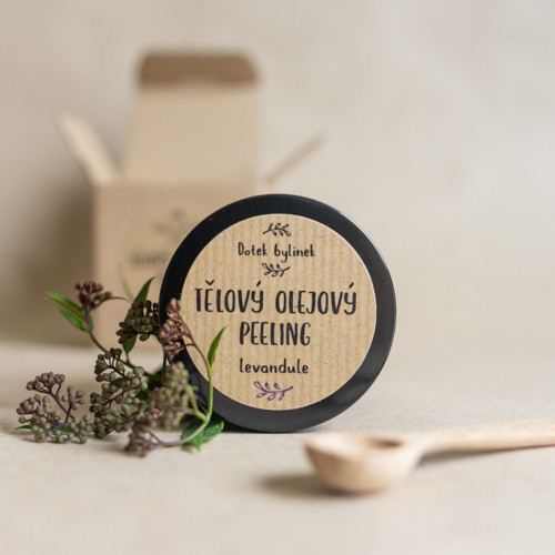 Tělový olejový peeling - Levandule