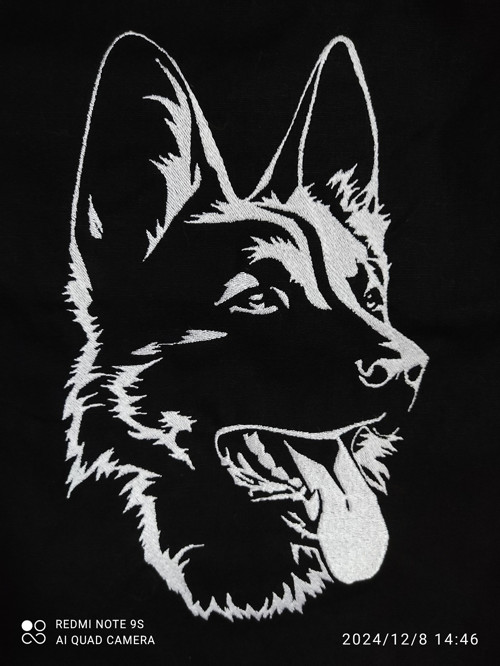 Vyšívaný plátěný vak - vlčák