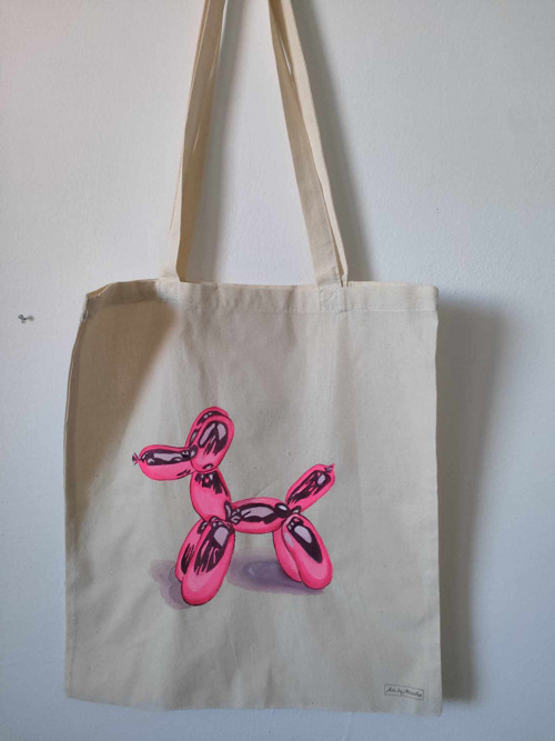 Látková taška Pink Dog