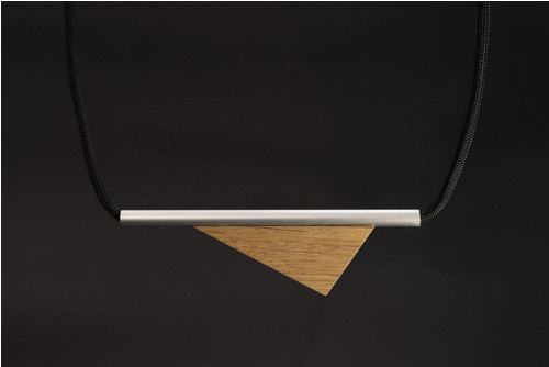 Minimalistický náhrdelník "aluwoody-02"