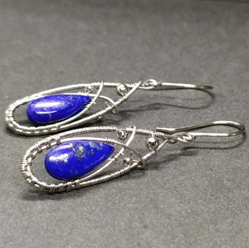 Náušnice s lapis lazuli