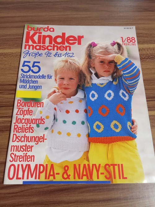 Burda pletení, háčkování pro děti 1/88