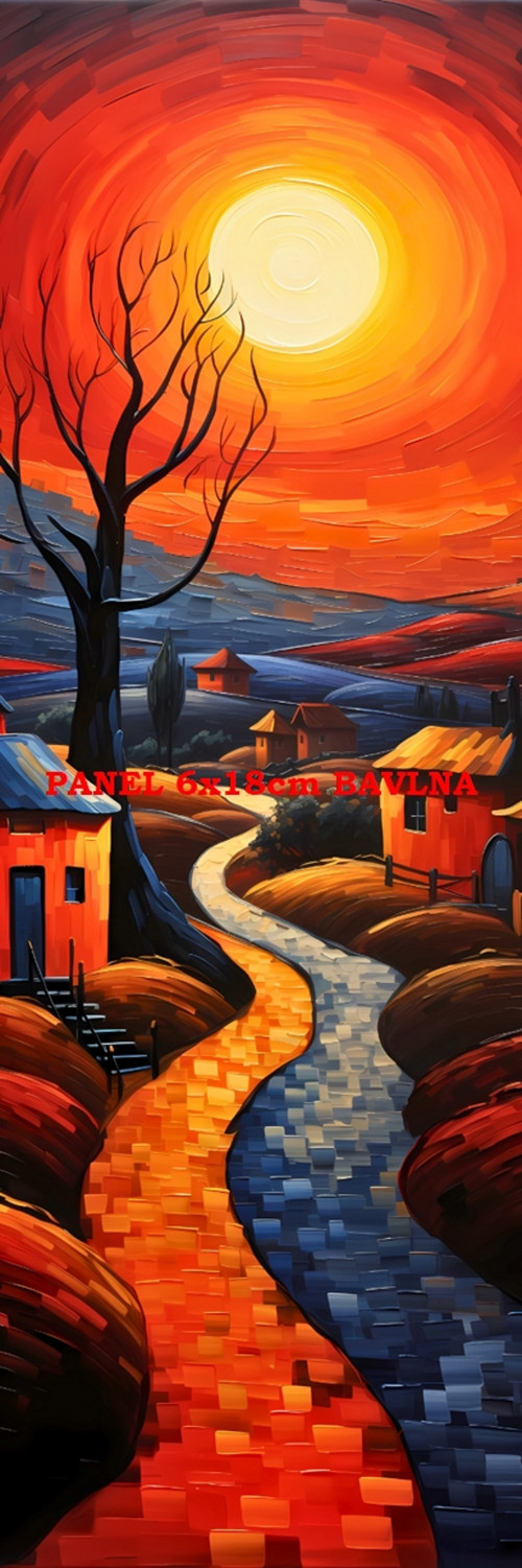 Kočárkovina panel 6x18 cm skladem