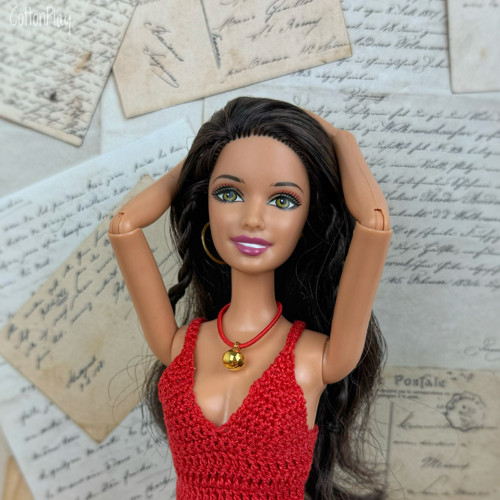 Zlatá rolnička - náhrdelník pro Barbie