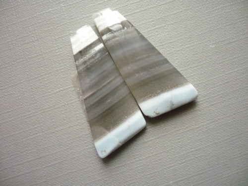 Pár kabošonů - modrý achát 33 mm, č.25f