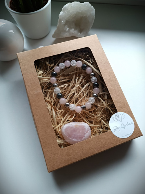 Dárkový box RŮŽENÍN (náramek + nábrus) — foto 1