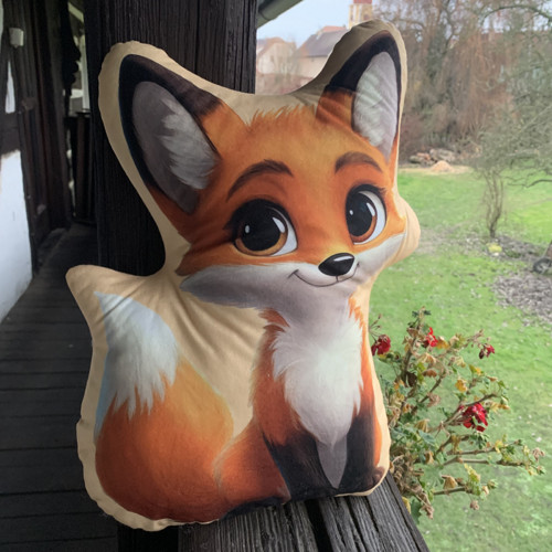 Liška - 3D polštář — foto 1