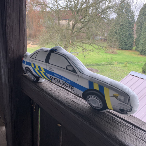 Police automobil - 3D polštář — foto 1