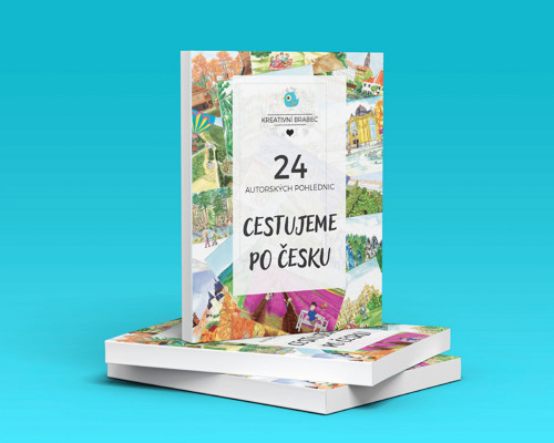 Sada pohlednic - Cestujeme po Česku - 24 kusů