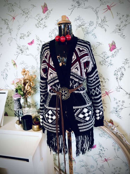 Kardigan boho vzory indiánské — foto 1