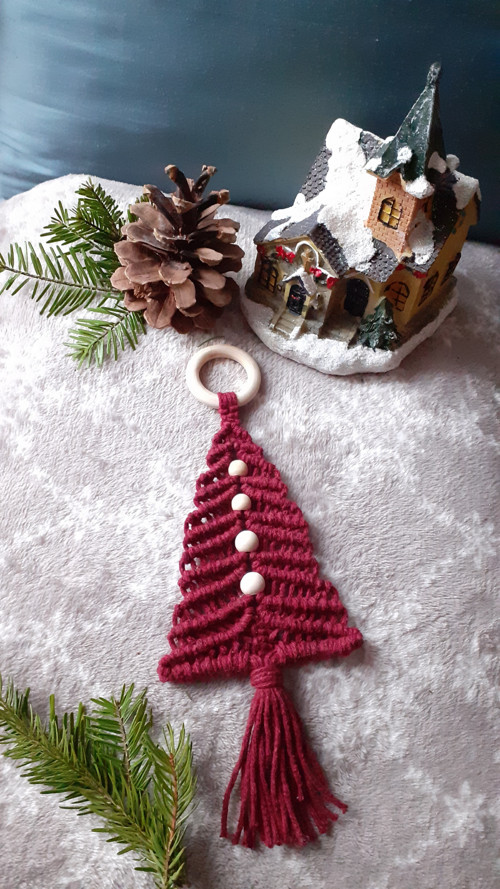 Macramé stromek