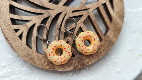 Náušnice-donuty-chirurgická ocel-zapínací