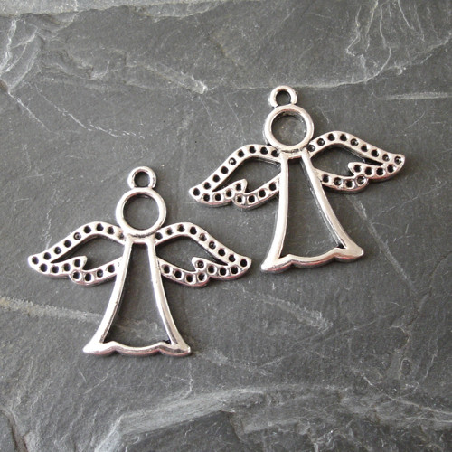 .Přívěsek anděl 25,5x30 mm - starostříbrný