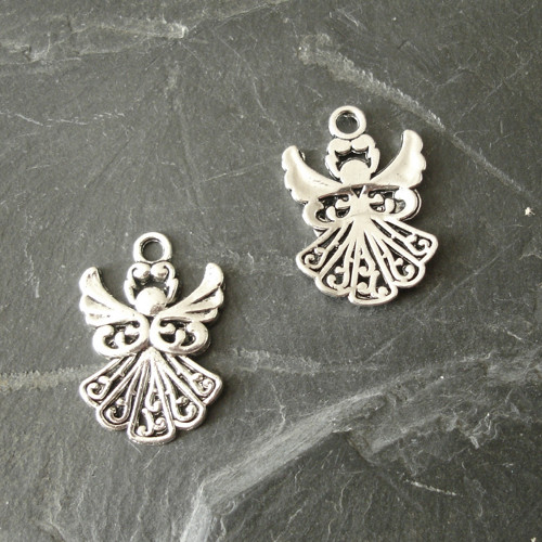 .Přívěsek anděl 20x14 mm - starostříbrný