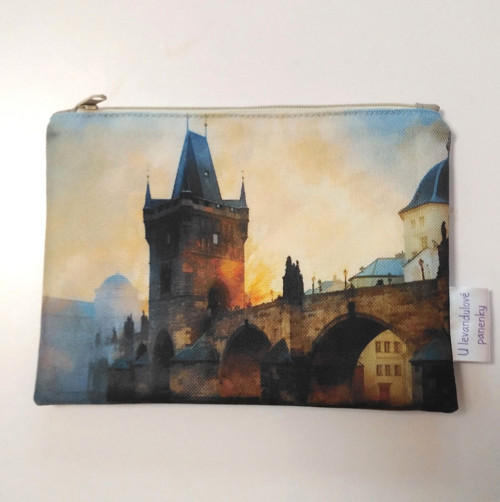 Pouzdro, kosmetická taštička PRAHA- KARLŮV MOST