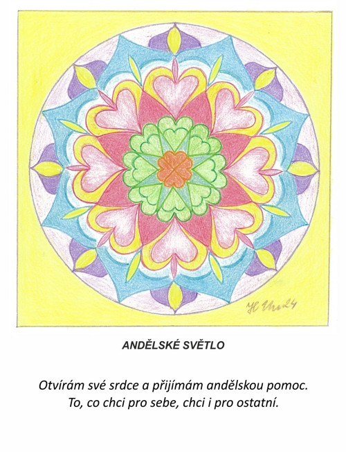 Andělské světlo-kartičky 10x13