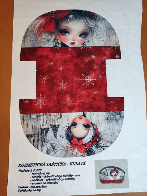 Panel na taštičku broušený velur - skladem