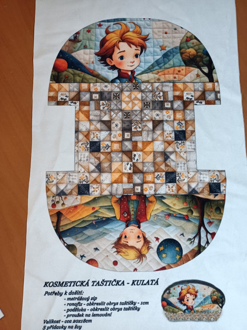 Panel na taštičku broušený velur - skladem