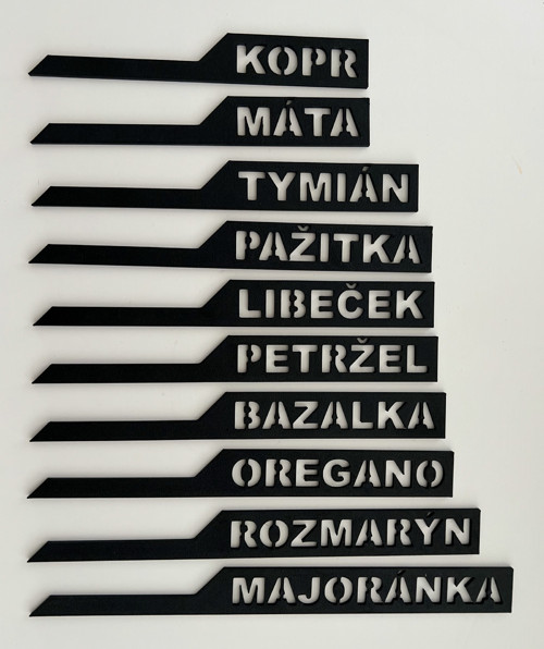 Zápich do květináče/záhonu - bylinky (10ks)
