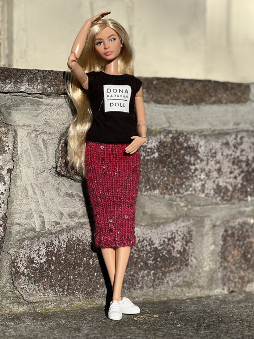 Pouzdrová sukně pro panenku Barbie 24/2