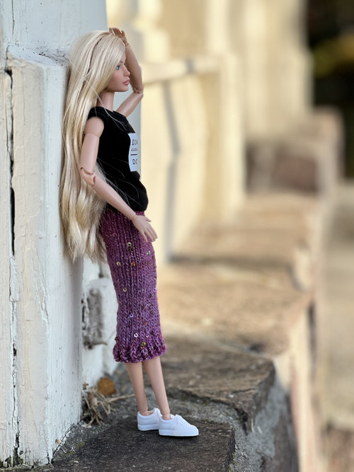 Pouzdrová sukně pro panenku Barbie 24/6