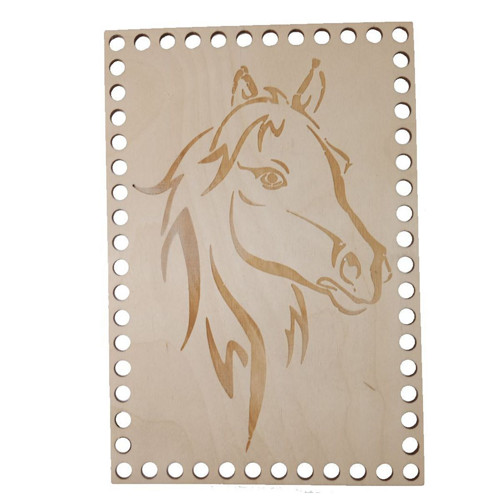 20140g / Dřevěný výřez na háčkování 150x220 mm