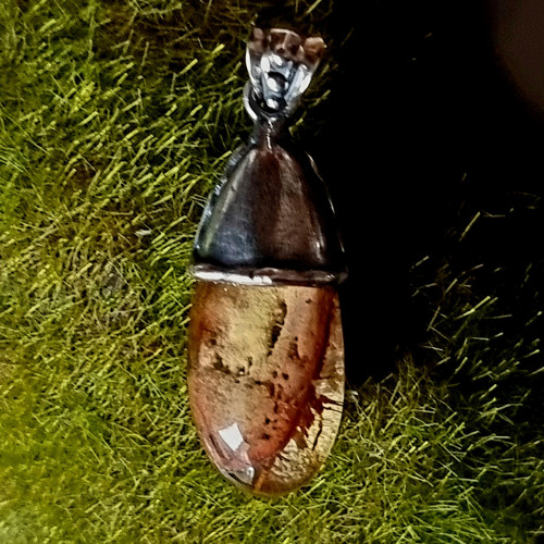 Přívěsek rutil v křišťálu, Ag 925/1000