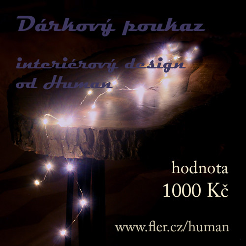 Dárkový poukaz 1000 Kč u prodejce Human