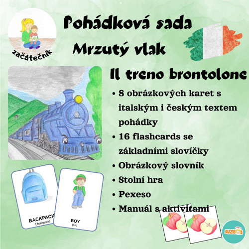 Pohádková sada Il treno brontolone /začátečník