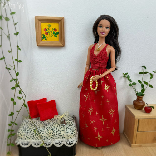Štědrovečerní - Sada oblečení pro Barbie — foto 1