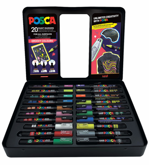 Sada popisovačů Posca - Groovy Colours Mix 20 ks