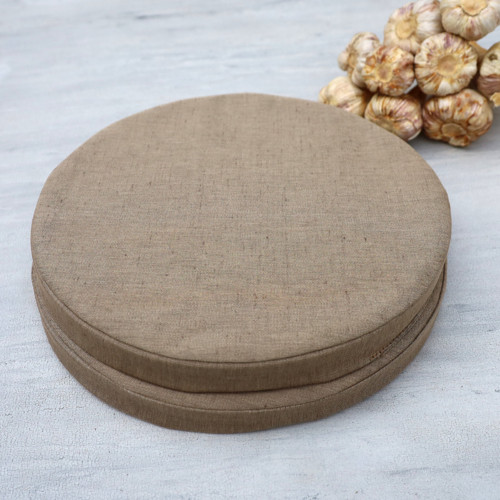 35x3 cm Outdoor podsedák kulatý oboustranný béžový