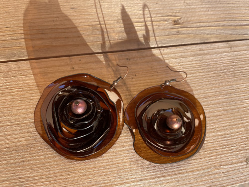 PetArt náušničky Růže luxusní