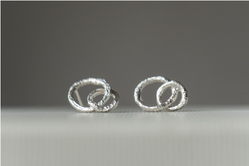 Náušnice “Freeform” - stříbro 925/1000 — foto 1
