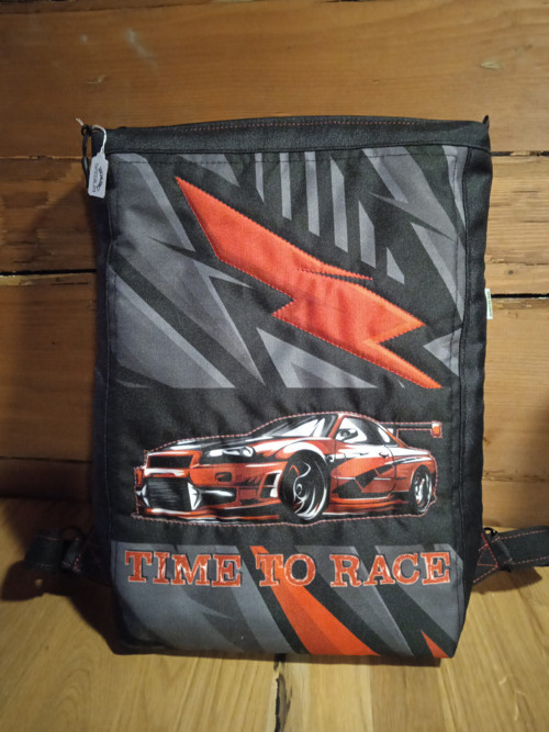 Batoh Červené Auto Time To Race