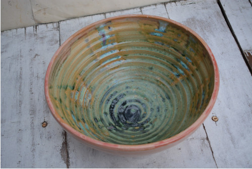 Mísa s neviditelnými listy, a fialovou, 26 cm
