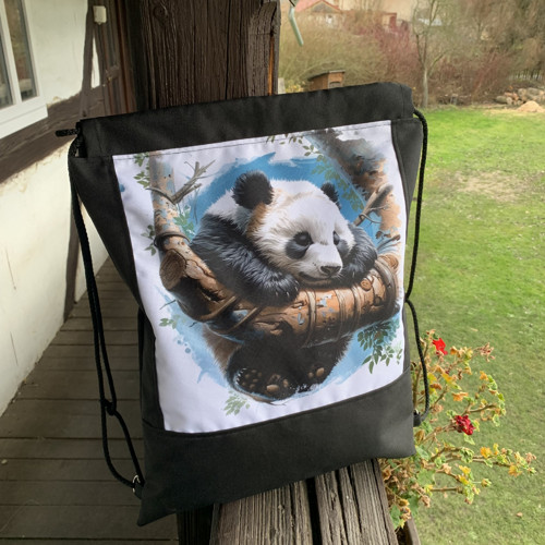 Stahovací vak - Panda spící