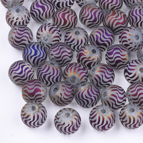 Skleněné korále průměr 8,5mm/20 kusů
