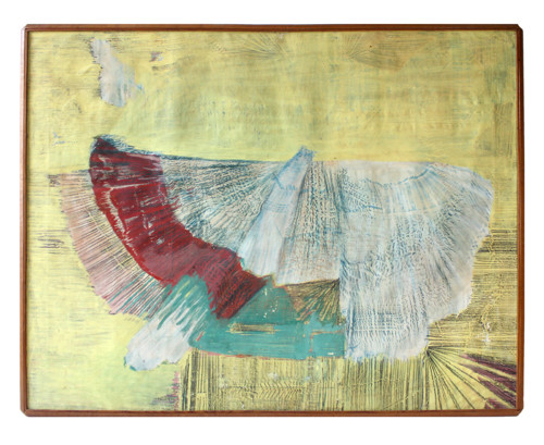 Jiří Šefčík, Motýl, olej na plátně 91x71 cm
