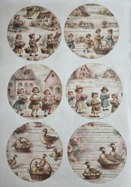 Originální rýžový papír na decoupage - VELIKONOCE