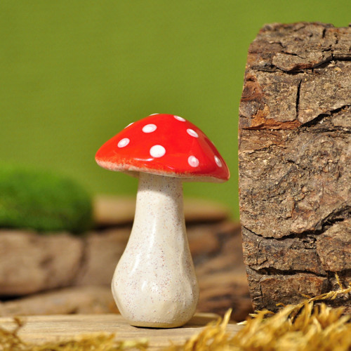 Keramická houba č. 207 - muchomůrka (7 cm) — foto 1
