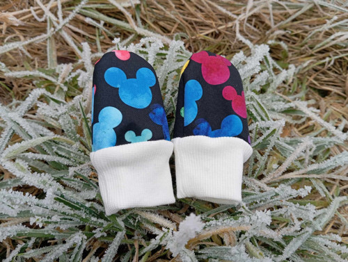 Softschell rukavice 0-2roky beránek mickey