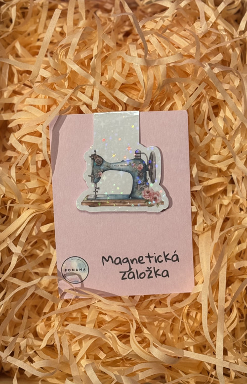 Magnetická záložka - šicí stroj