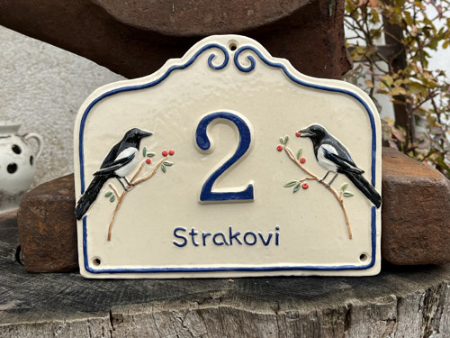 Domovní cedulka Straka
