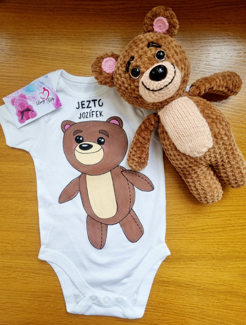 Háčkovaný medvídek Jozífek