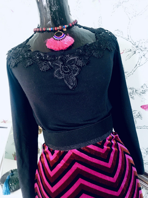 Top boho s krajkou — foto 1