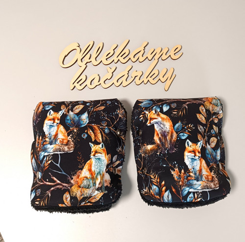 Rozdělený rukávník na kočárek - Liška